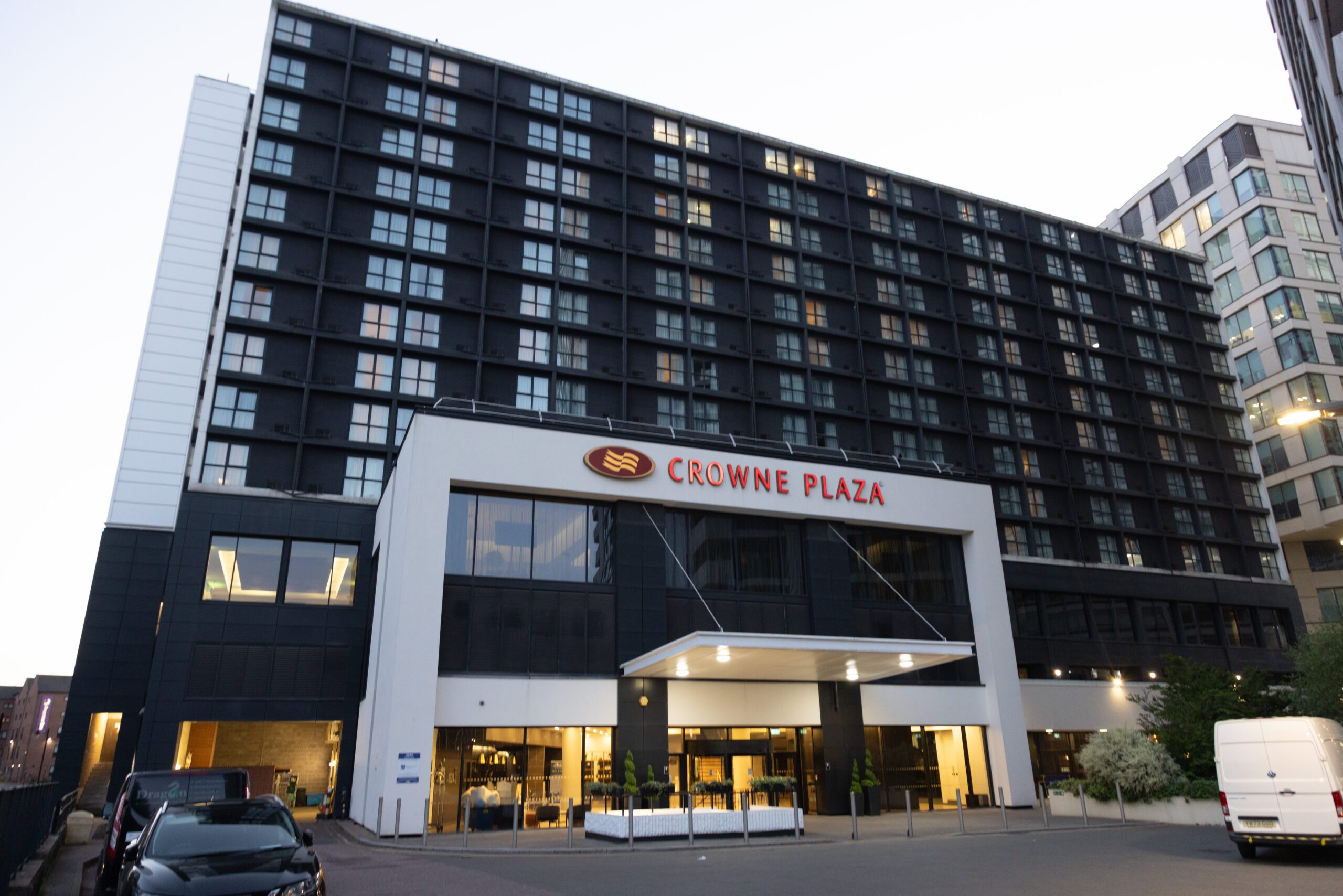 Crowne Plaza hotel, Birmingham, viewed from the outside