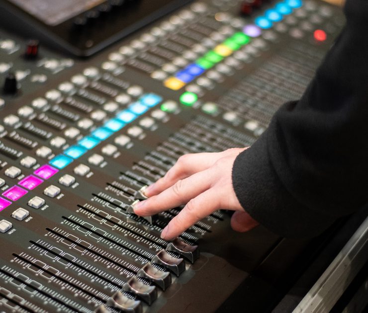 Mixer desk, part of AV hire equipment from Quadrant Events