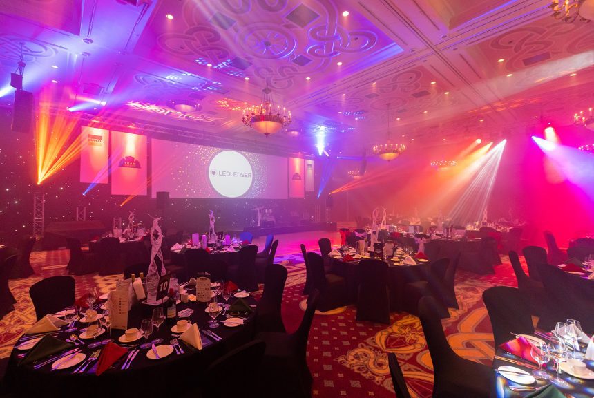 Internal view of an awards ceremony, one of the live events managed by Quadrant