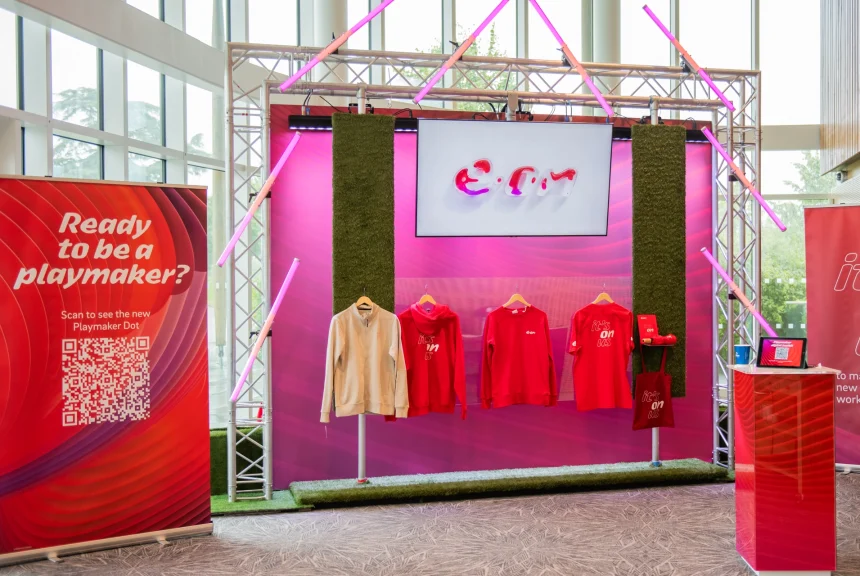 Eon exhibition stand for live events